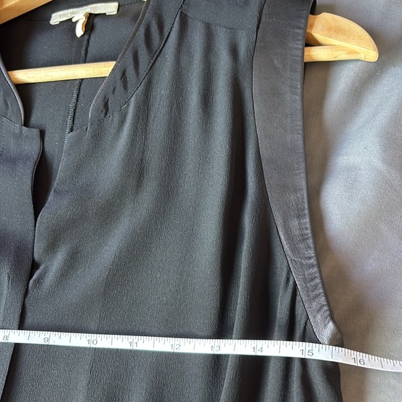 Maje Silk Jumper with leather trim at shoulder Size 1 - Picture 14 of 14